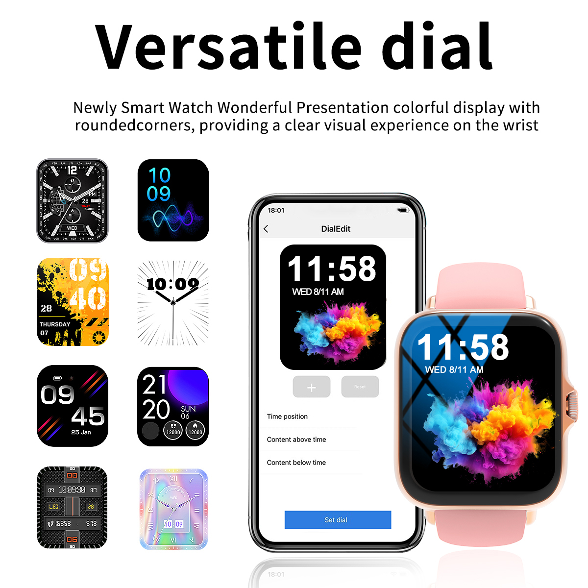 Smart watch, multi-sport mode, - Smartwatch Watches Wallpaper recensione e prezzo