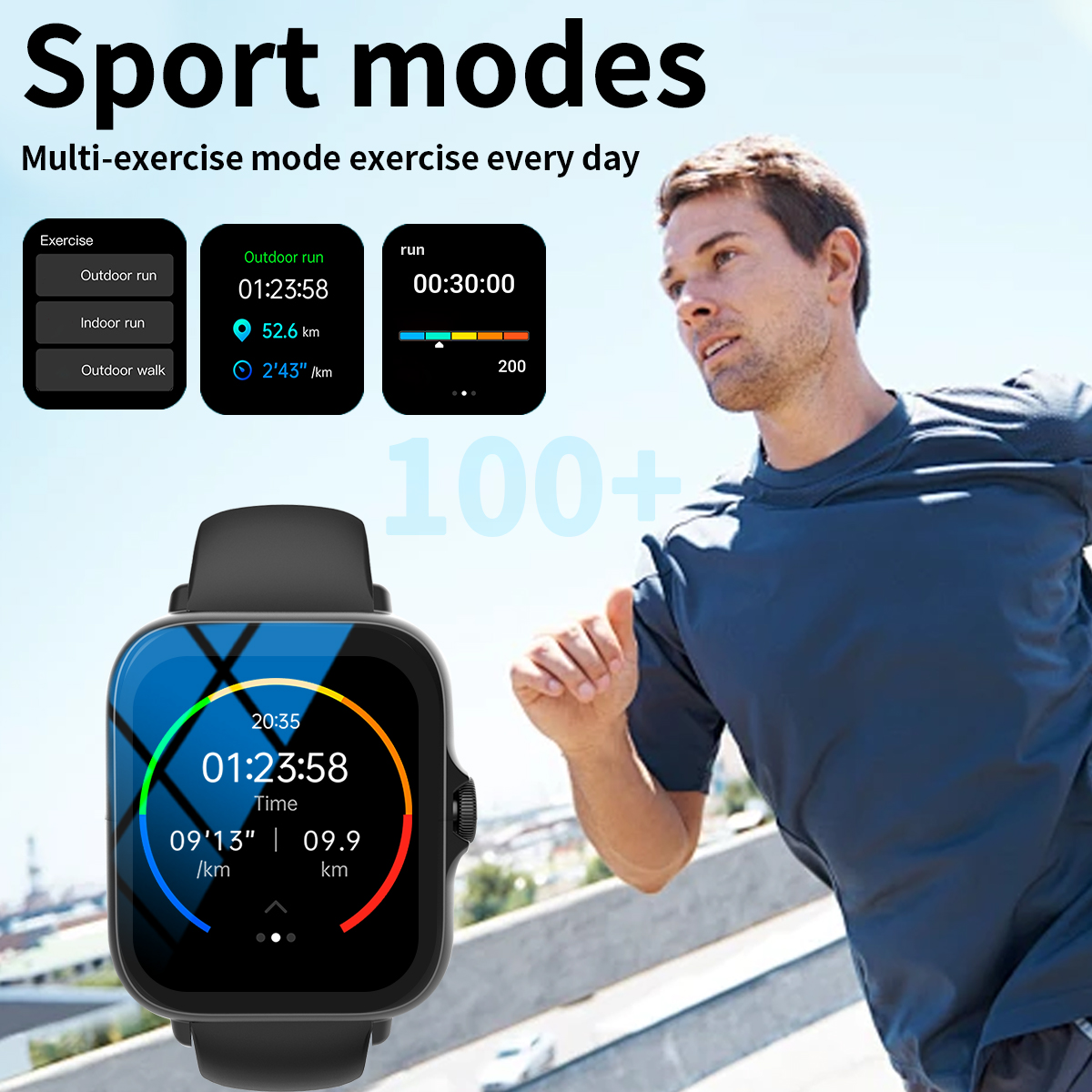 Smart watch, multi-sport mode, - Smartwatch Watches Wallpaper recensione e prezzo