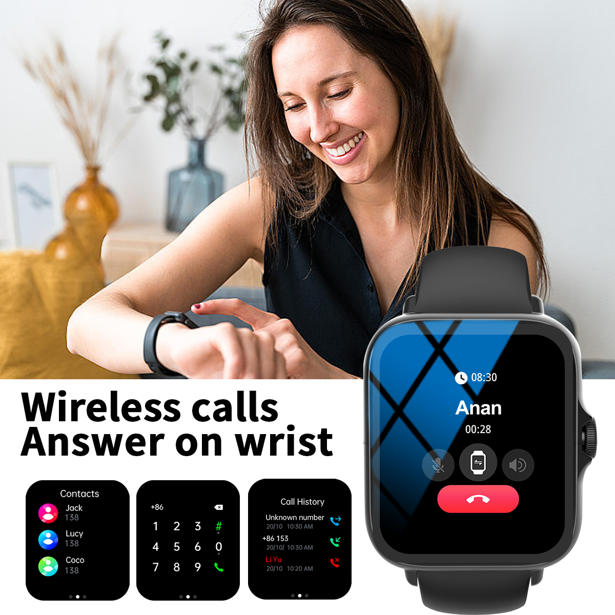 Smart watch, multi-sport mode, - Smartwatch Watches Wallpaper recensione e prezzo