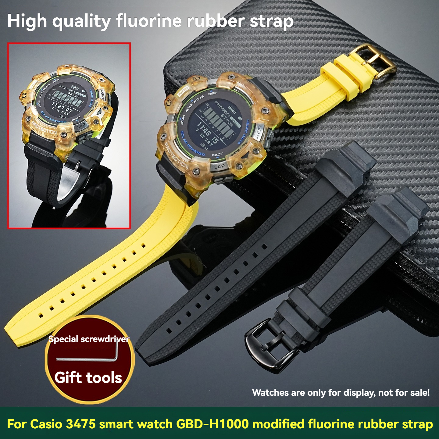 gbd-h1000 Fluororubber watchba - Smartwatch Casio Watches For Men recensione e prezzo