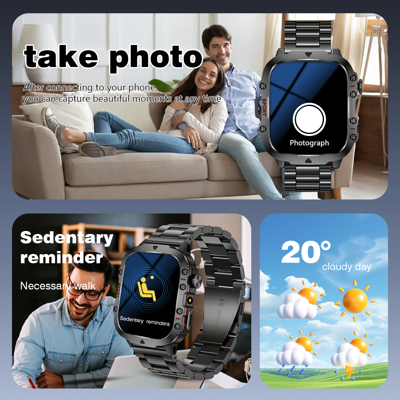 Smart Watch with LED Light, wi - Smartwatch Watches Wallpaper recensione e prezzo