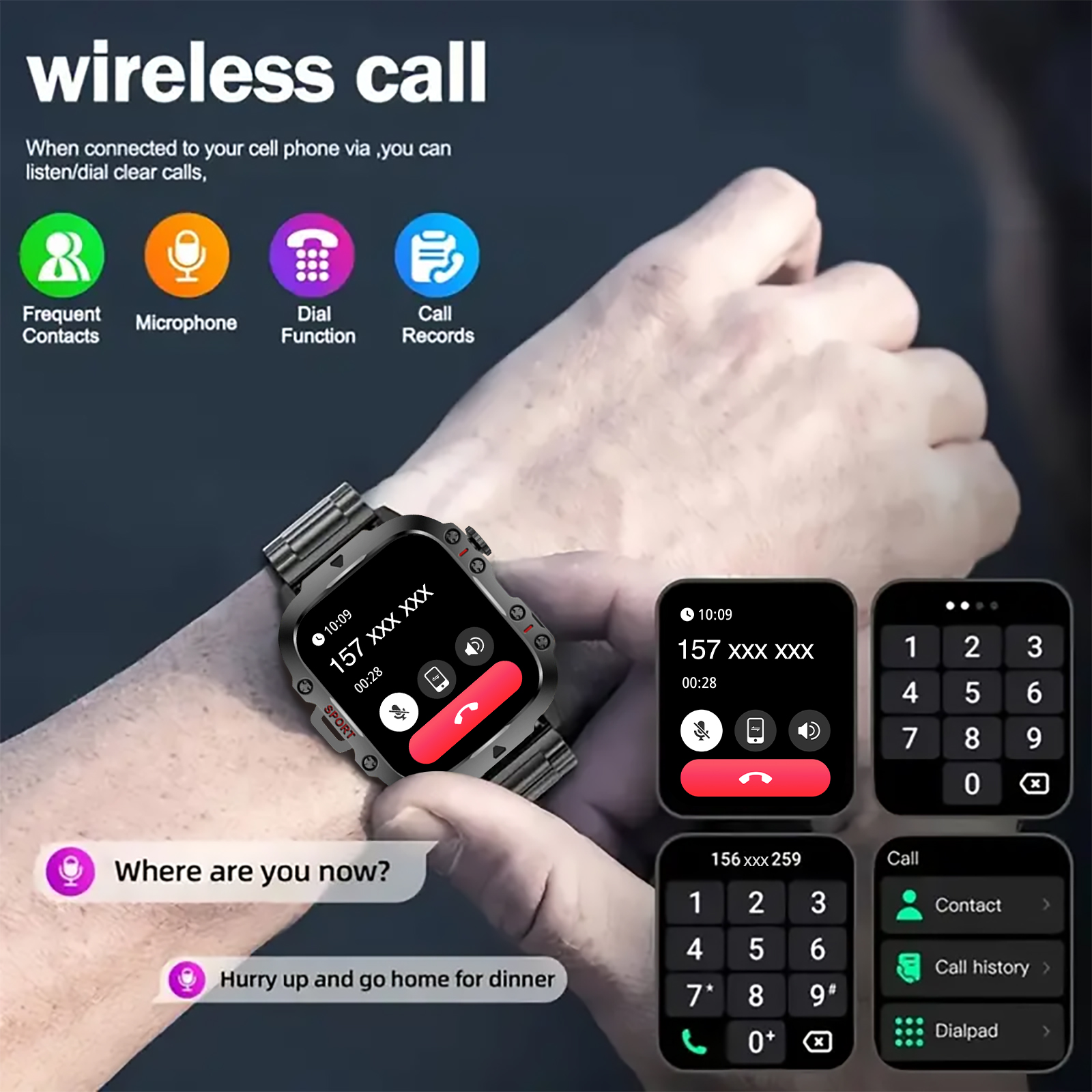 Smart Watch with LED Light, wi - Smartwatch Watches Wallpaper recensione e prezzo