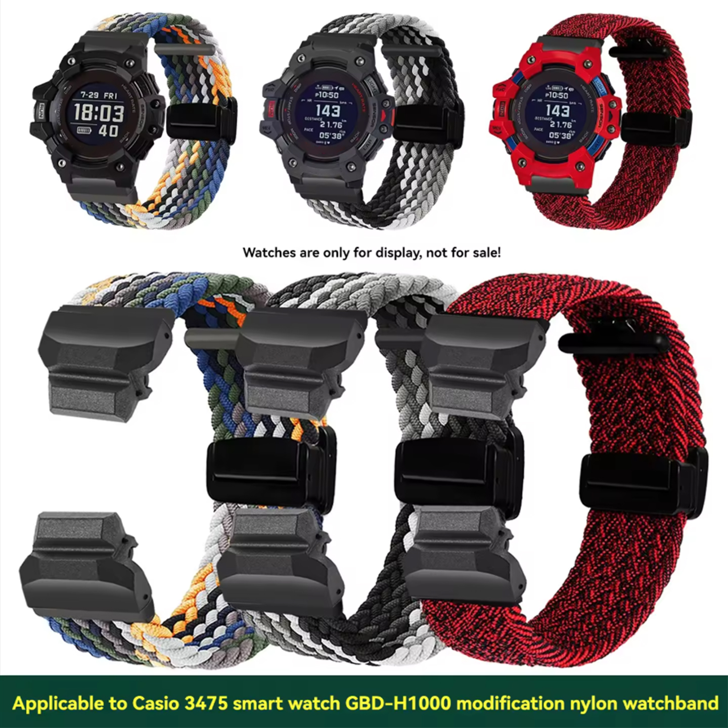 gbd-h1000 nylon Sports watchba - Smartwatch Casio Watches For Men recensione e prezzo