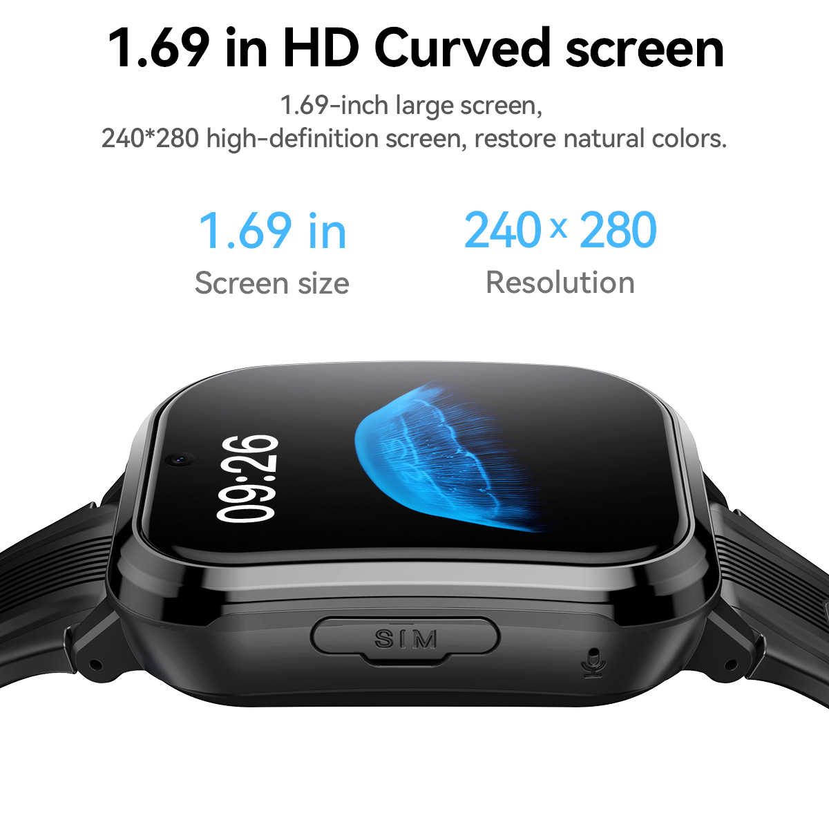 HOCO Y108 1.69inch HD LCD Curv - Smartwatch Watches For Kid Girl recensione e prezzo