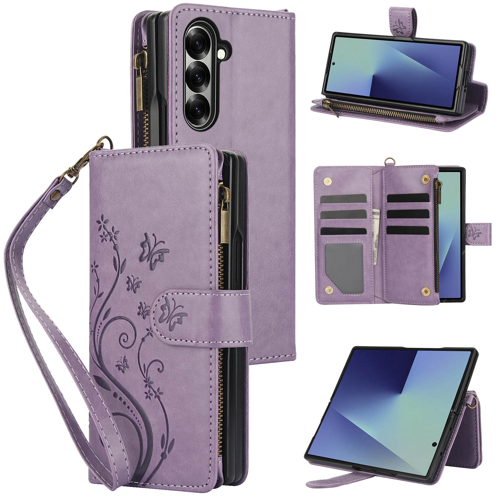 Wrist Strap Leather Zipper Wal - Samsung Galaxy Strap recensione e prezzo