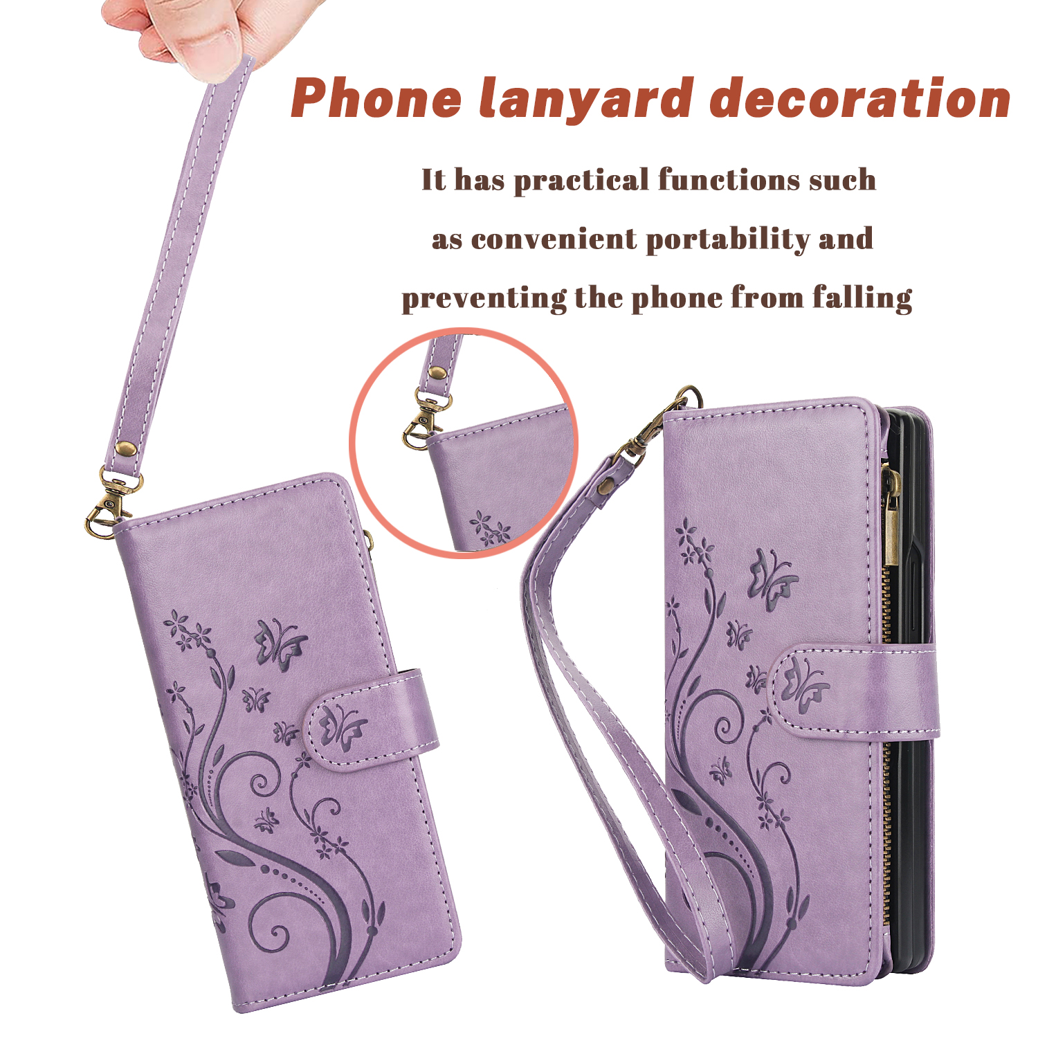 Wrist Strap Leather Zipper Wal - Samsung Galaxy Strap recensione e prezzo