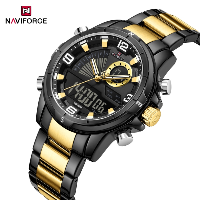 NAVIFORCE Men Dual Display Wat - Chronograph Sport Watch recensione e prezzo