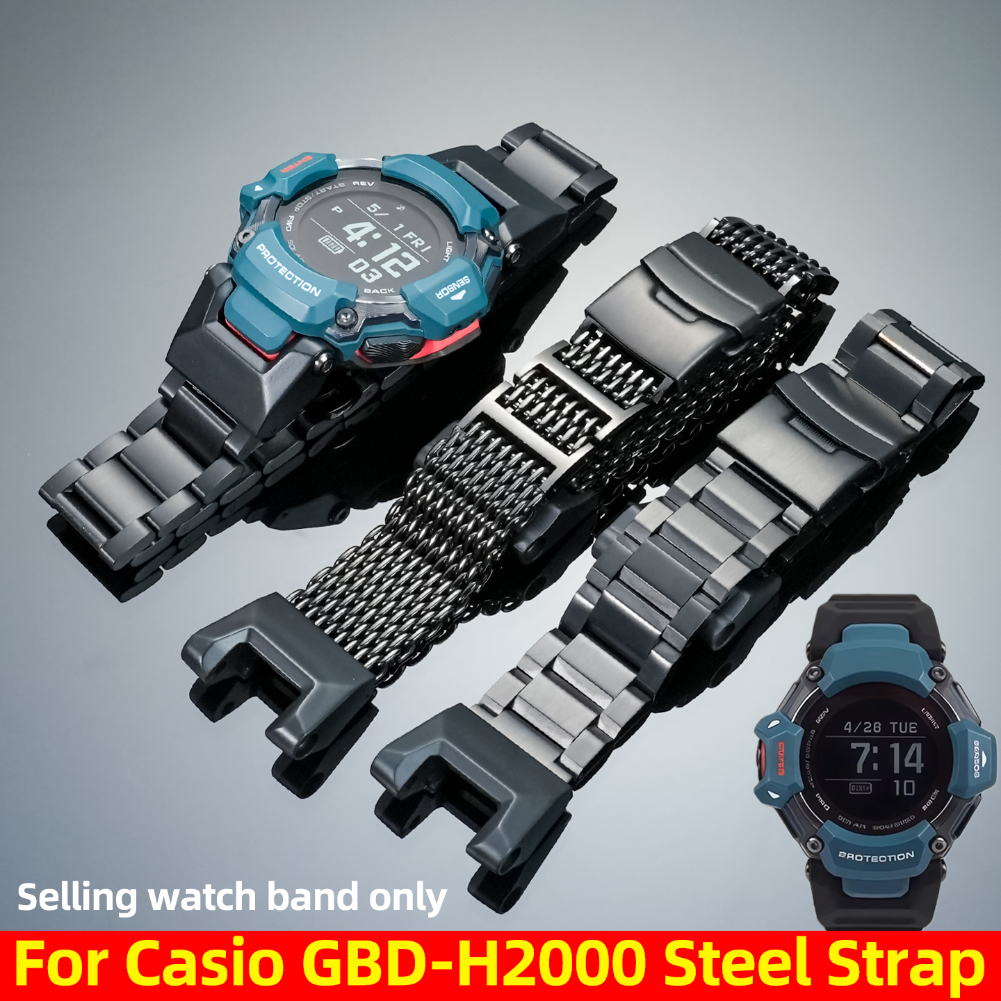 10 style Black steel Strap For - Smartwatch Casio Watches For Men recensione e prezzo